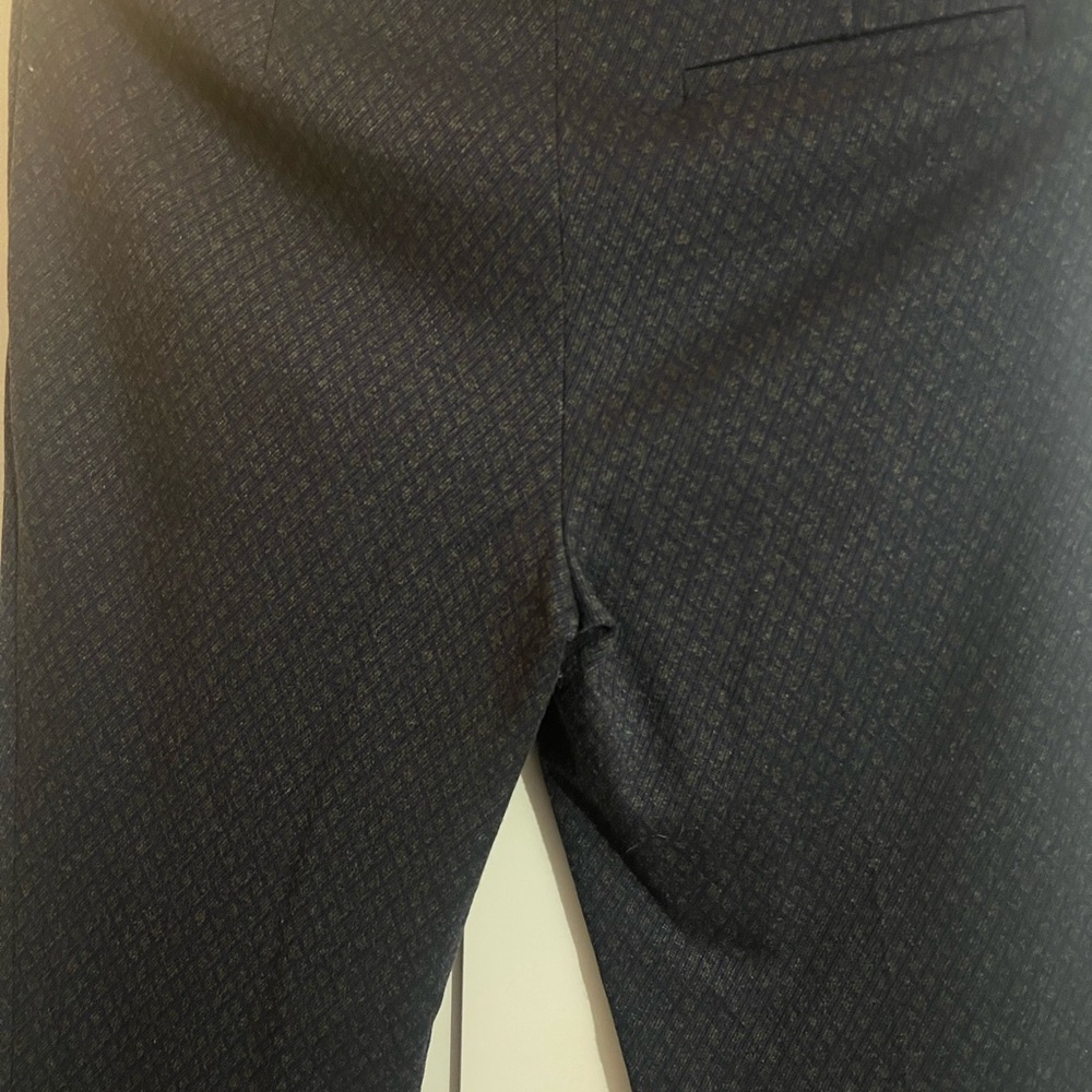 NWT Theory Navy and Gray Patterned Trousers - Picture 6 of 11